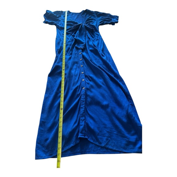 Free people vintage summer midi dress Royal blue XL - Picture 5 of 13